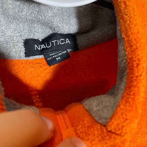 Nautica orange quarter zip - Picture 4 of 5